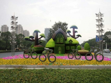 南京绿雕现场安装有什么要注意的？
