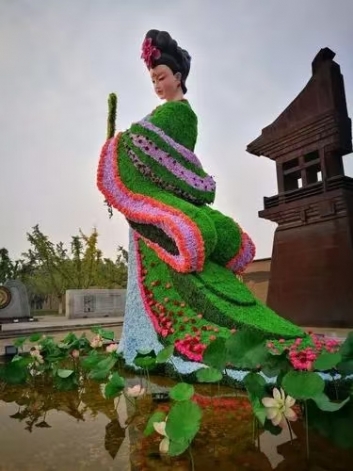 琼中黎族苗族自治县仿真绿雕和立体花坛制作