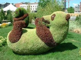 景区动物植物雕塑